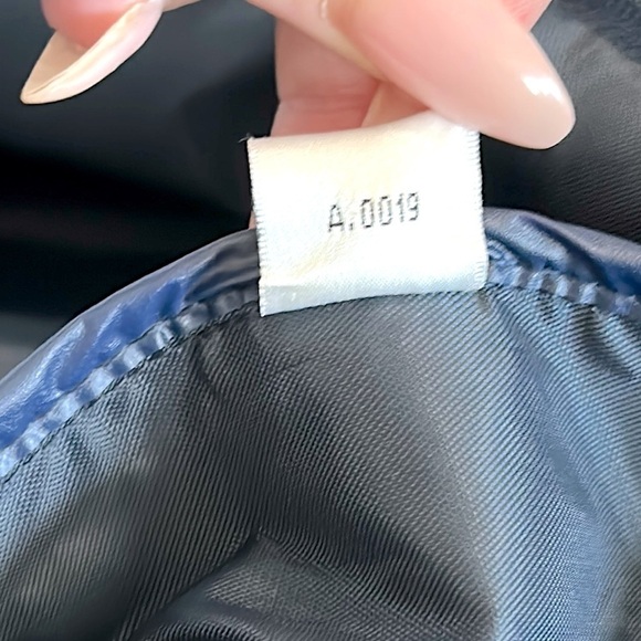 Samsonite navy nylon/ Leather weekender foldable duffle bag - Picture 15 of 16